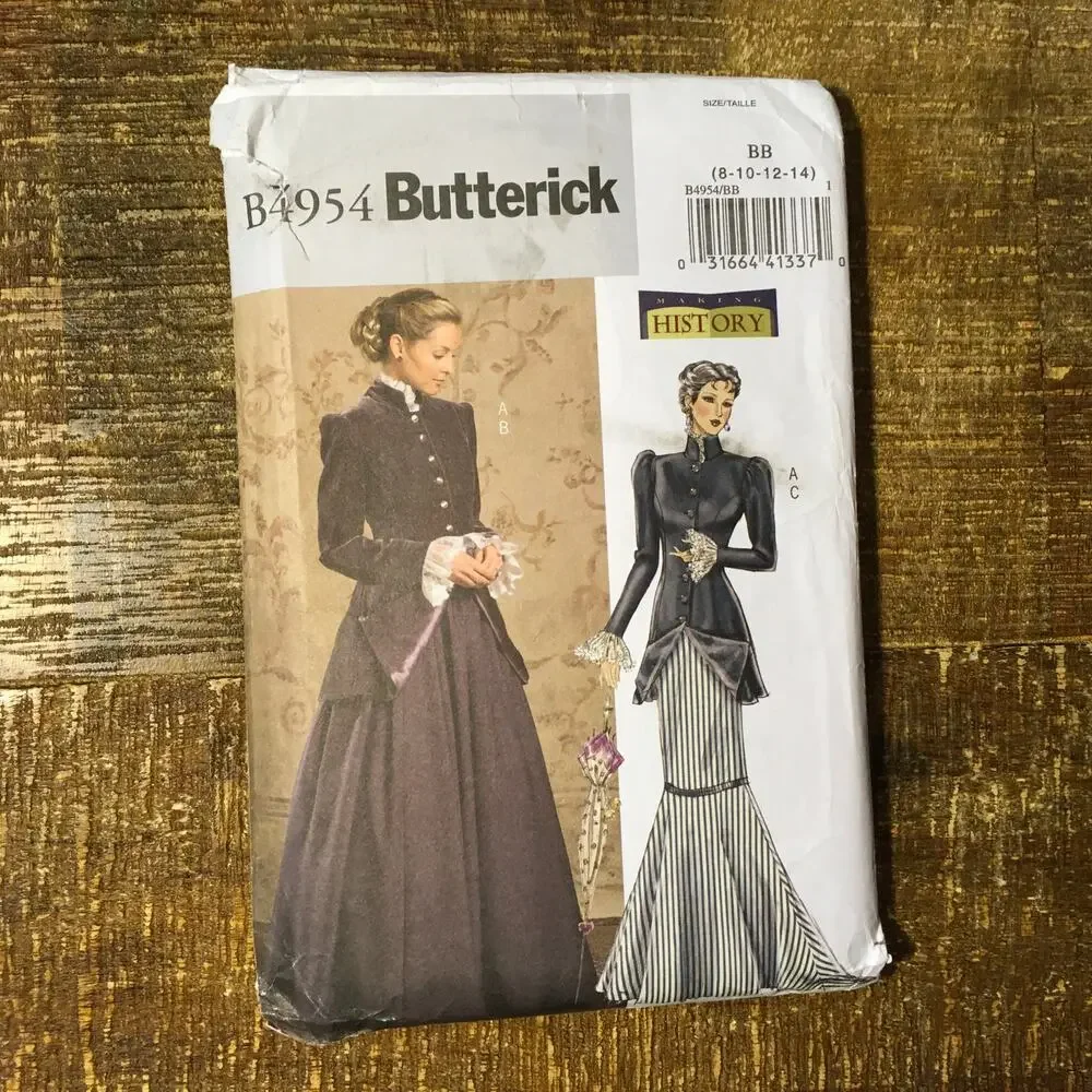 Butterick Sewing Pattern B4954 Misses/Petite Early 20th Century Costume 8-14 UC